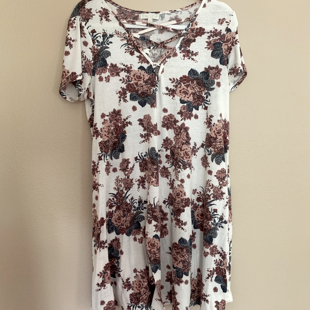 Women’s large cotton ribbed dress